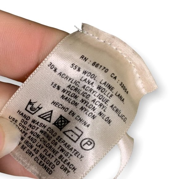 Far Away From Close Green Wool Blend Back Criss Cross Sweater Medium - Picture 3 of 7